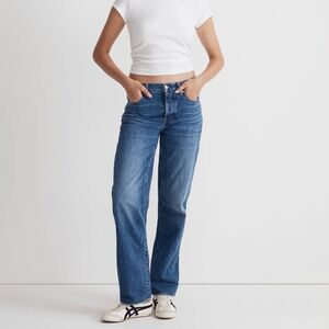 Madewell Petite Low Slung Straight Jeans